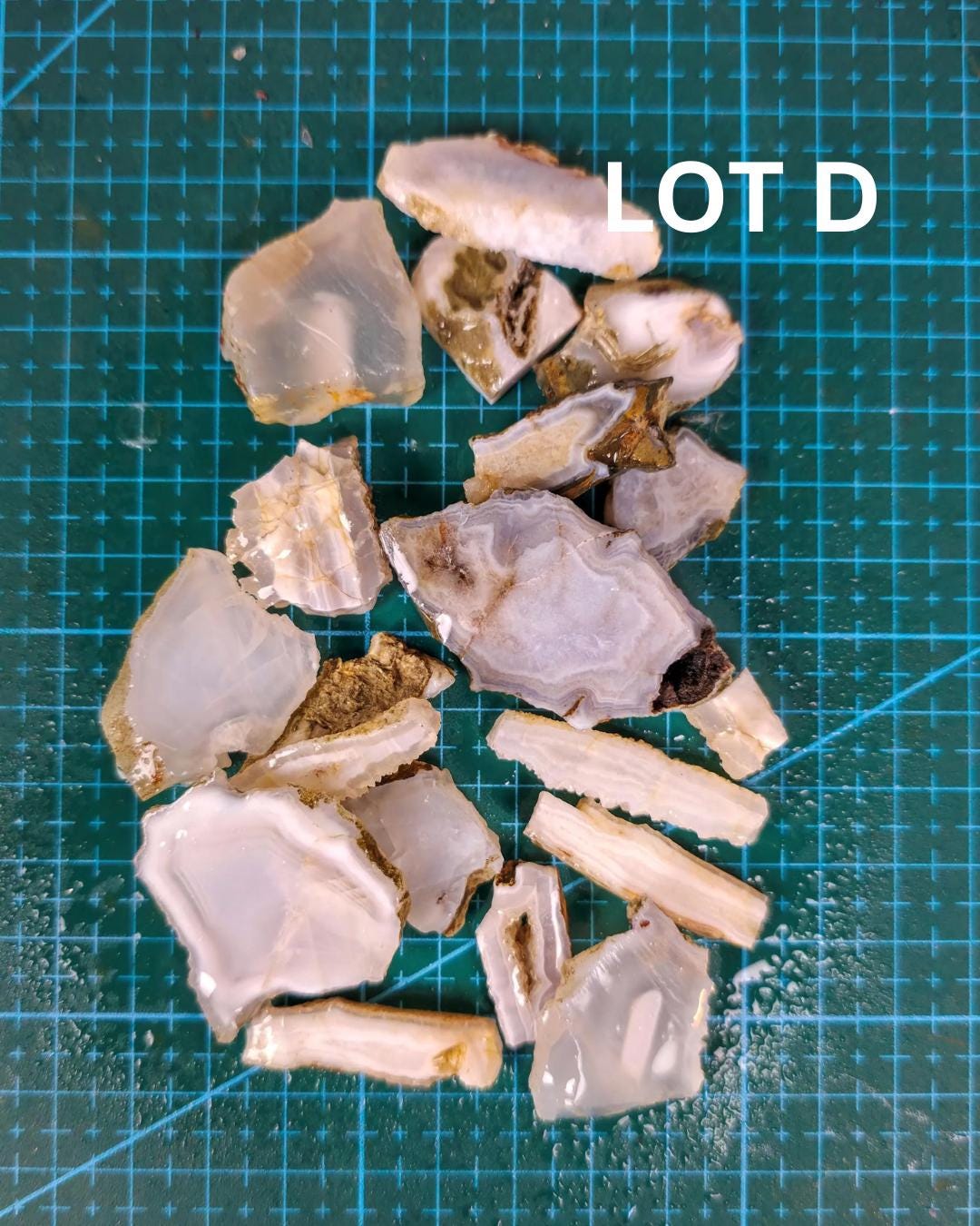 Agate Lapidary Slab Parcel: Washington Agate for Cabochon Jewelry Making
