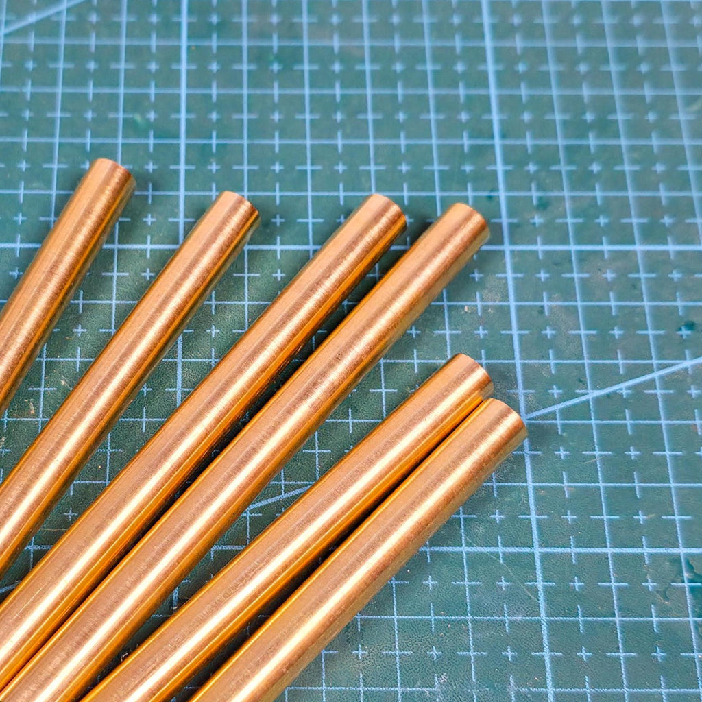 Brass Round Stock: 2 pack - 8mm x 100mm
