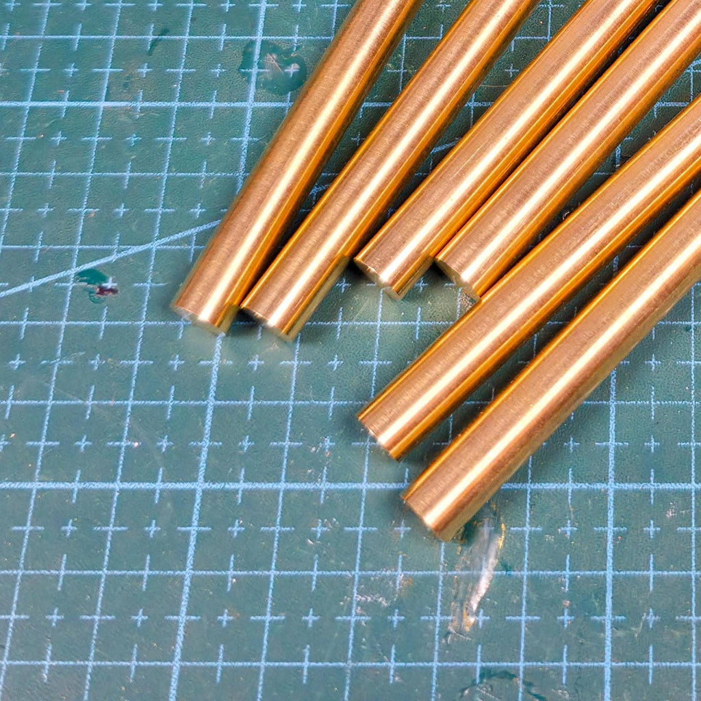 Brass Round Stock: 2 pack - 8mm x 100mm