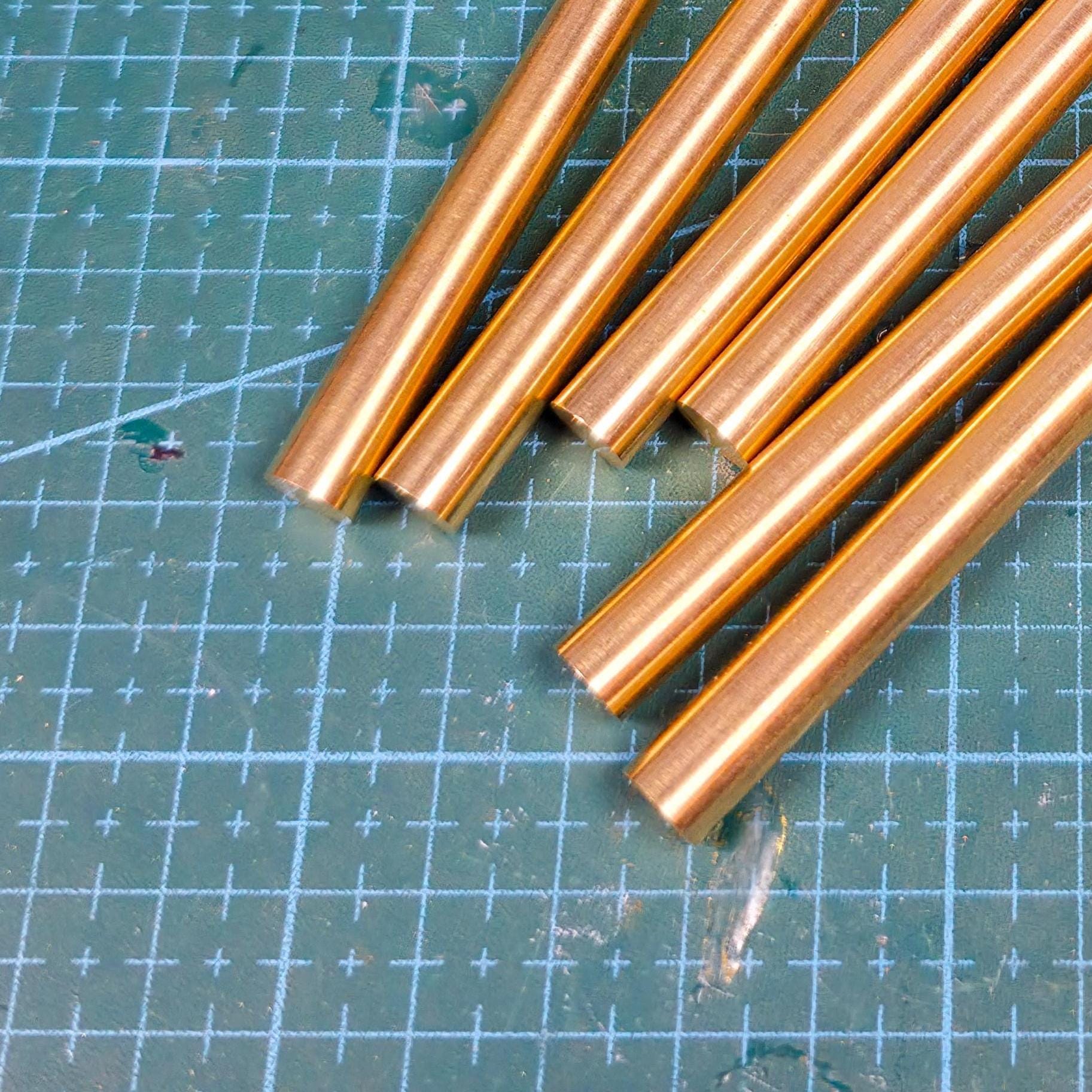 Brass Round Stock: 2 pack - 8mm x 100mm