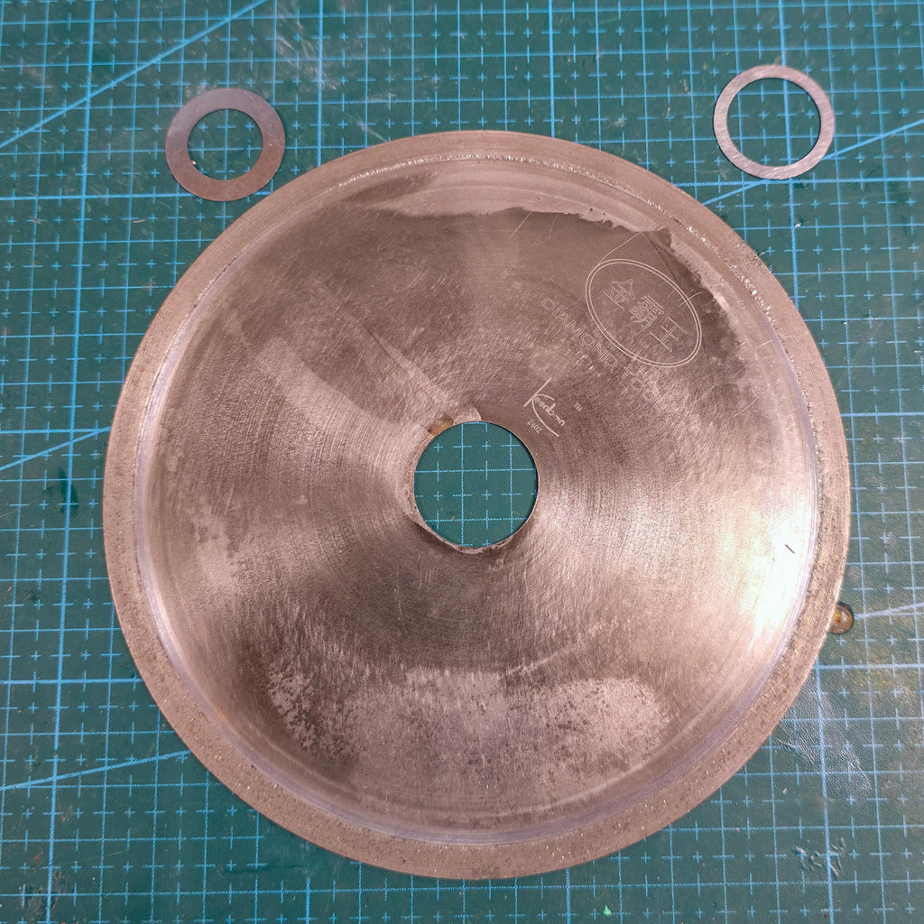 Sintered Diamond Lap Saw Blade: 6" Lapidary Cutting Disk - Fits Cut n Cab Makerspace Edition