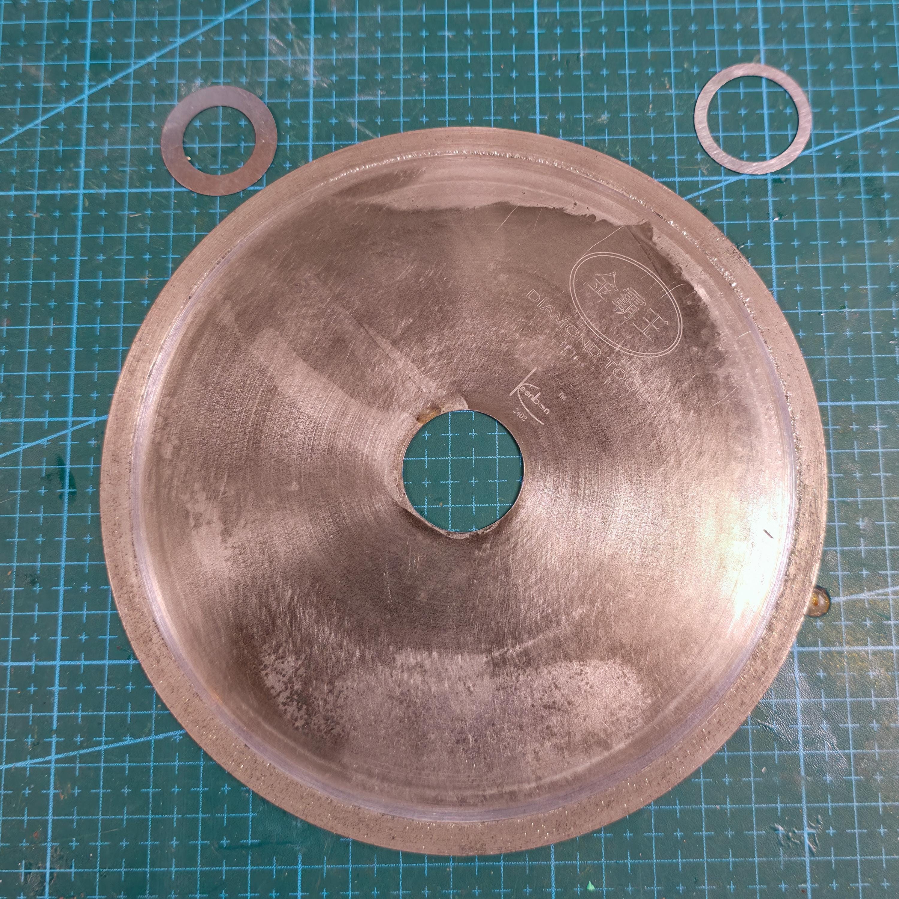 Sintered Diamond Lap Saw Blade: 6" Lapidary Cutting Disk - Fits Cut n Cab Makerspace Edition