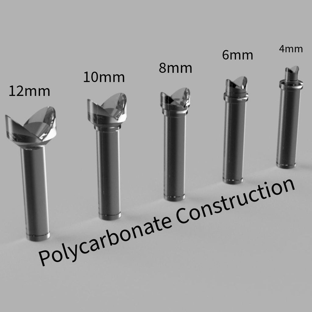 Pavilion Dop Sticks: 6mm - Wedge Style for Gem Faceting fits Vevor Faceting Machine