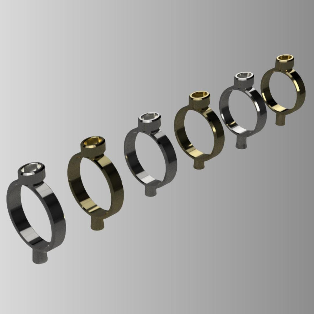 Oval Cabochon Ring Blanks | 3D-Printable Digital Files