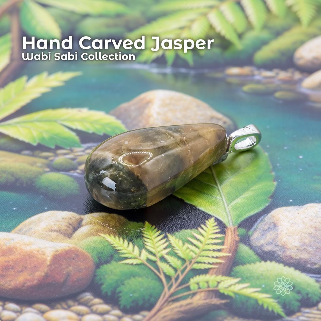 Cabochon Pendant: Banded Jasper - Pacific Northwest Jewelry