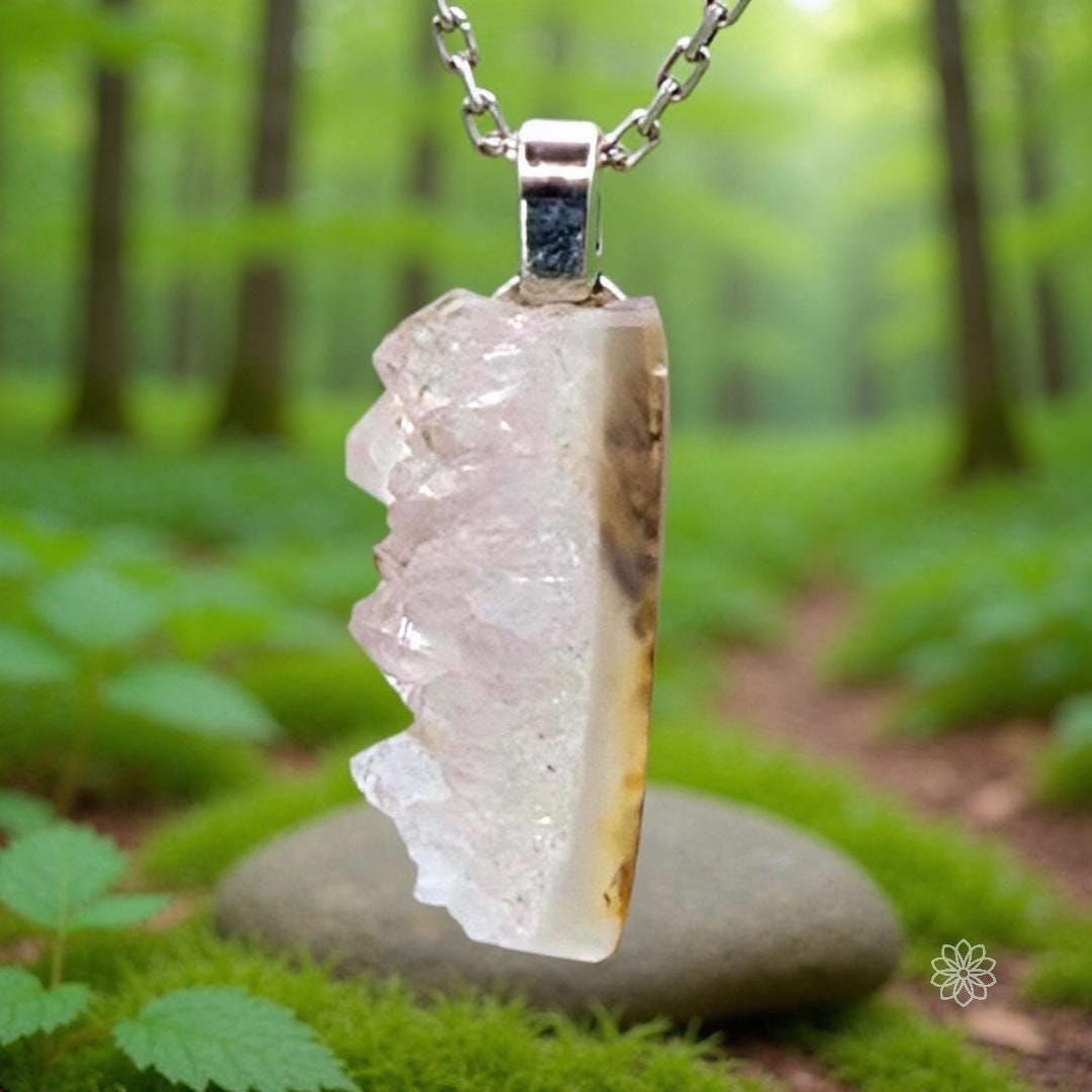 Crystal Pendant | Drusy Quartz - Pacific Northwest Jewelry