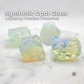 Synthetic Opal Glass Rough: 7 oz - Practice Lab Stones for Faceting & Cabbing