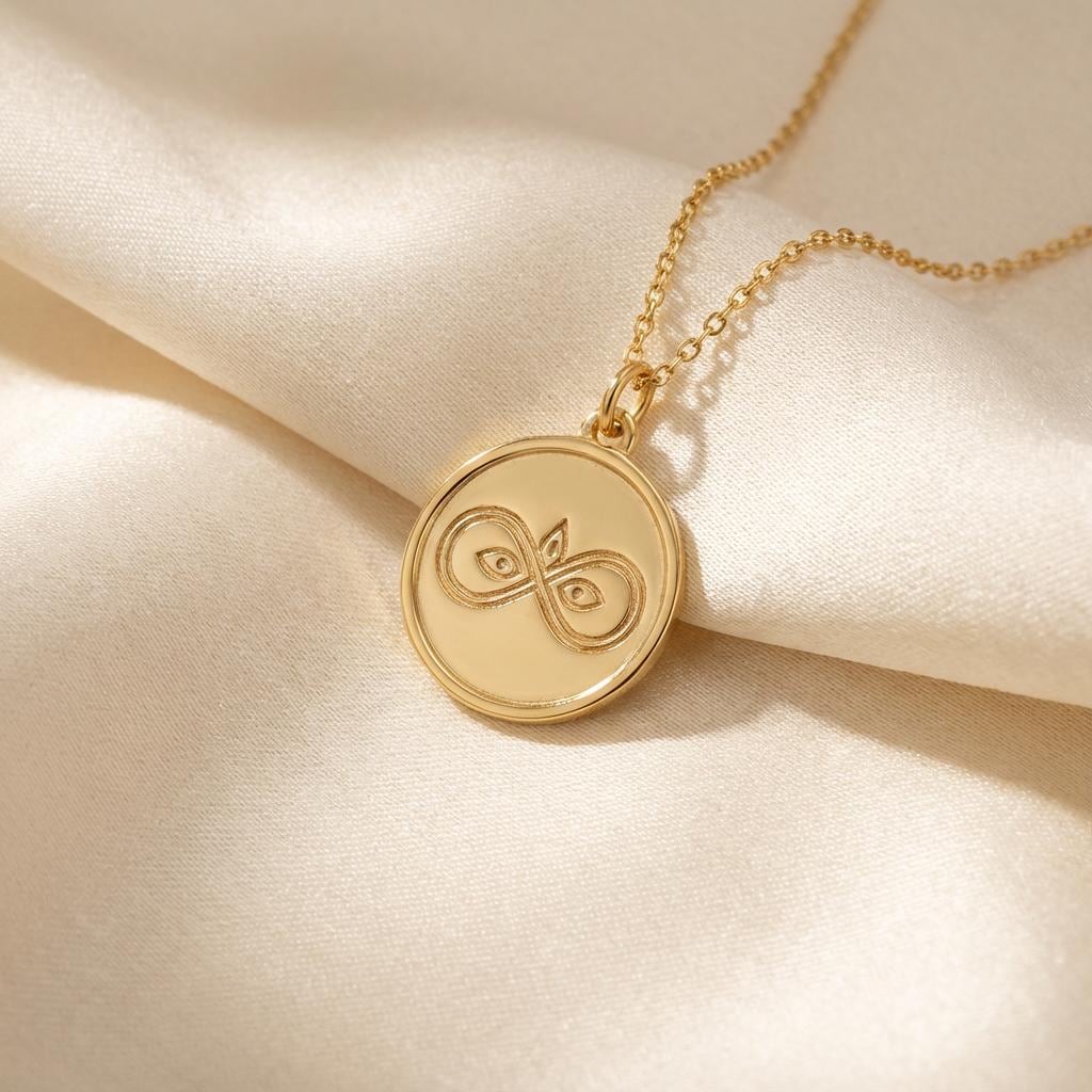 Infinity Pendant: Luxury Brass jewelry & Personalized Gift Box - CNC Machined