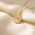 Infinity Pendant: Luxury Brass jewelry & Personalized Gift Box - CNC Machined