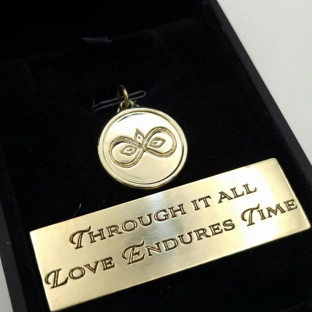 Infinity Pendant | CNC-Machined Brass Personalized Jewelry
