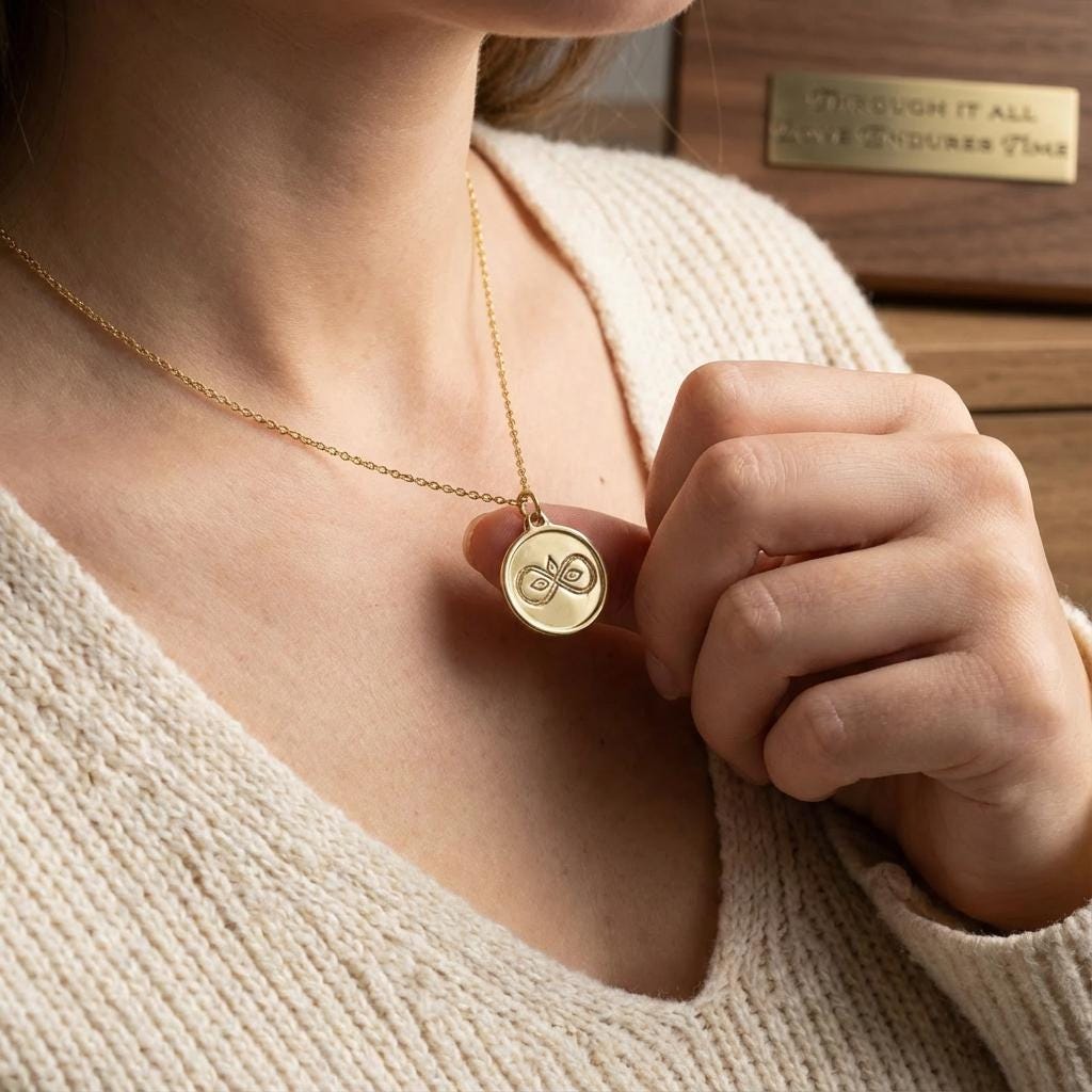 Infinity Pendant: Luxury Brass jewelry & Personalized Gift Box - CNC Machined