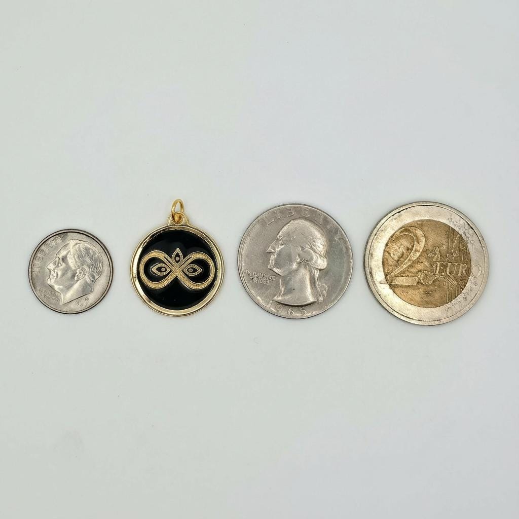 Infinity Pendant | CNC-Machined Brass Personalized Jewelry