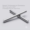 Two 7075 aluminum round stock bars crossed on a light background, showcasing consistent diameter and clean-cut ends. CNC and lathe-ready aluminum bar stock known for high strength-to-weight ratio, stiffness, and excellent machinability for structural and precision applications.
