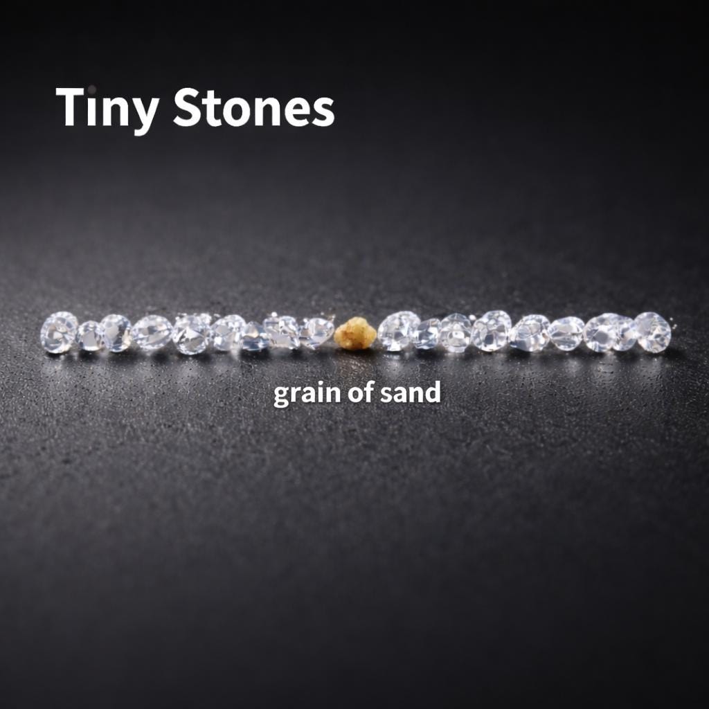 White Sapphire: 1mm Round Cut Lab Stones for Fine Jewellery