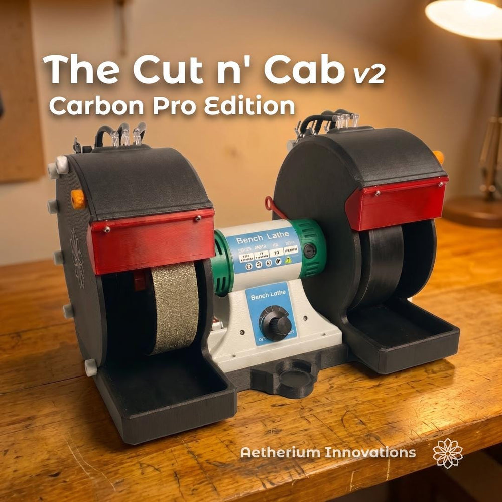Cut ’n Cab v2 Carbon Pro | Compact Lapidary Cabbing Machine
