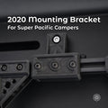 2020 mounting bracket installed on Super Pacific camper interior extrusion.