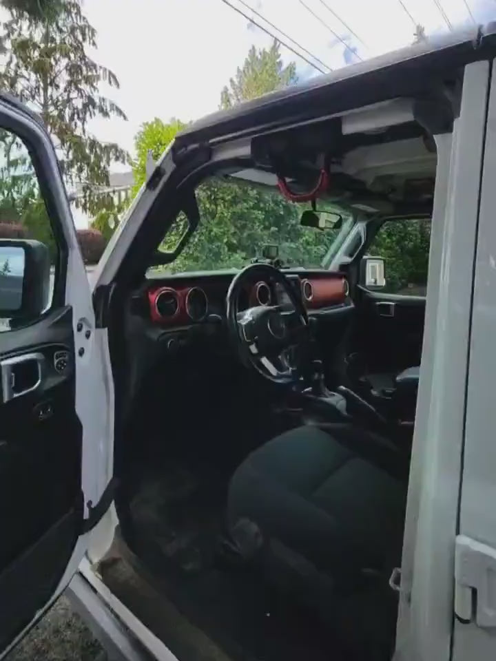 Jeep Gladiator Wrangler Dash Mount: Universal Accessory Rail with Pop Socket Mount