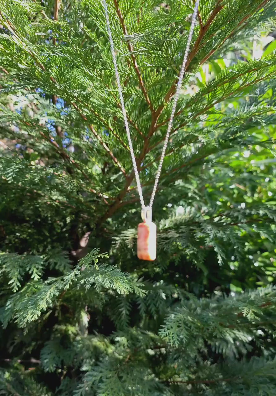 Cabochon Pendant: Adventurine Quartz Crystal - Pacific Northwest Jewelry